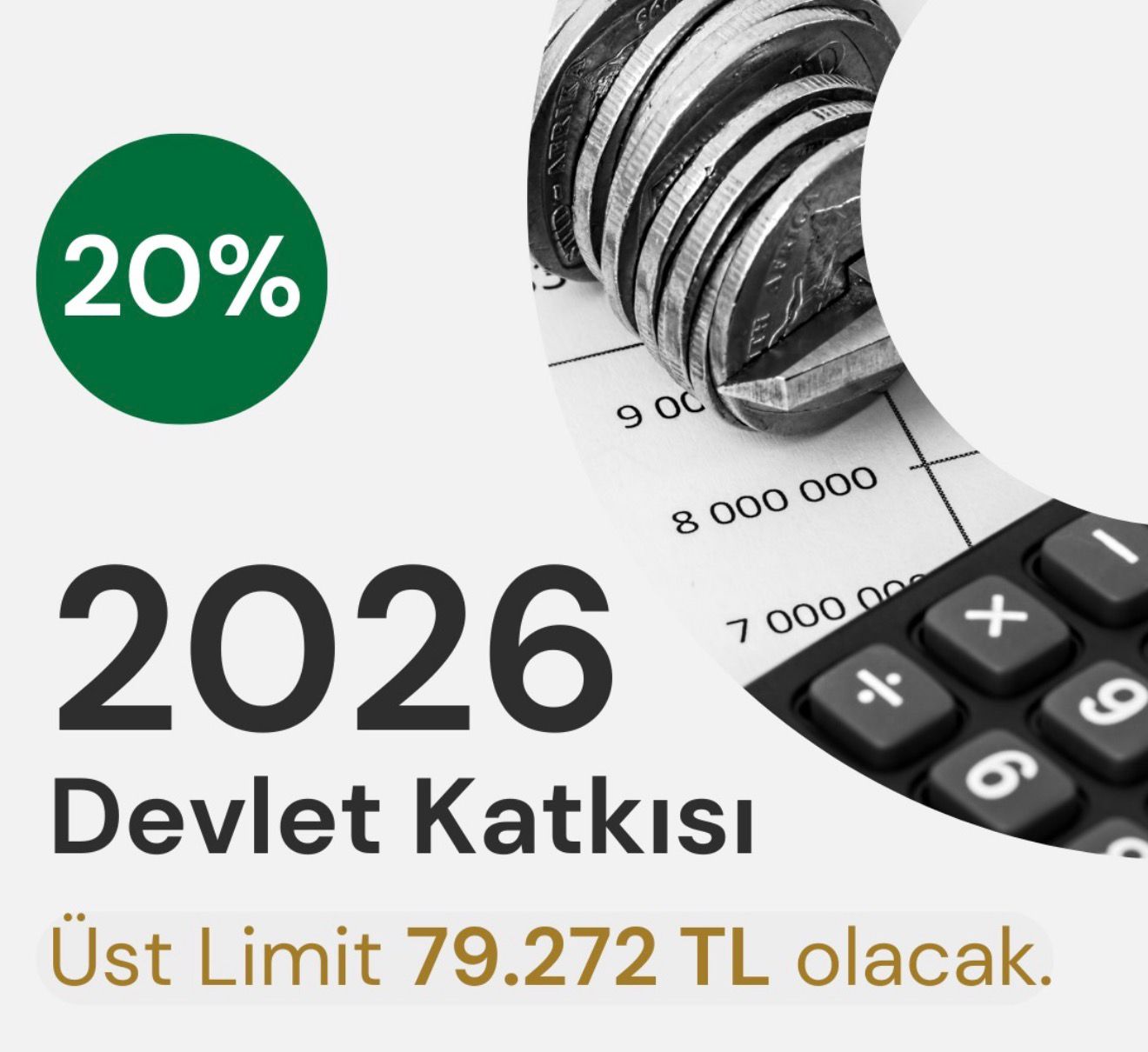 2026 yılı Devlet Katkısı limitleri belli oldu.